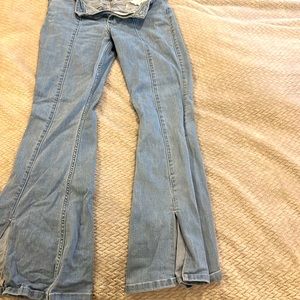 Womens high rise boot cut jeans
